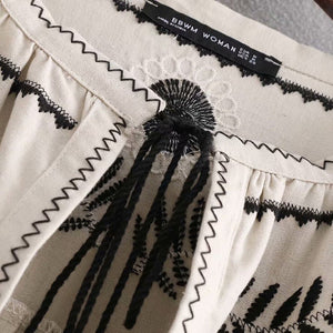 Odessa Embroidered Peasant Top